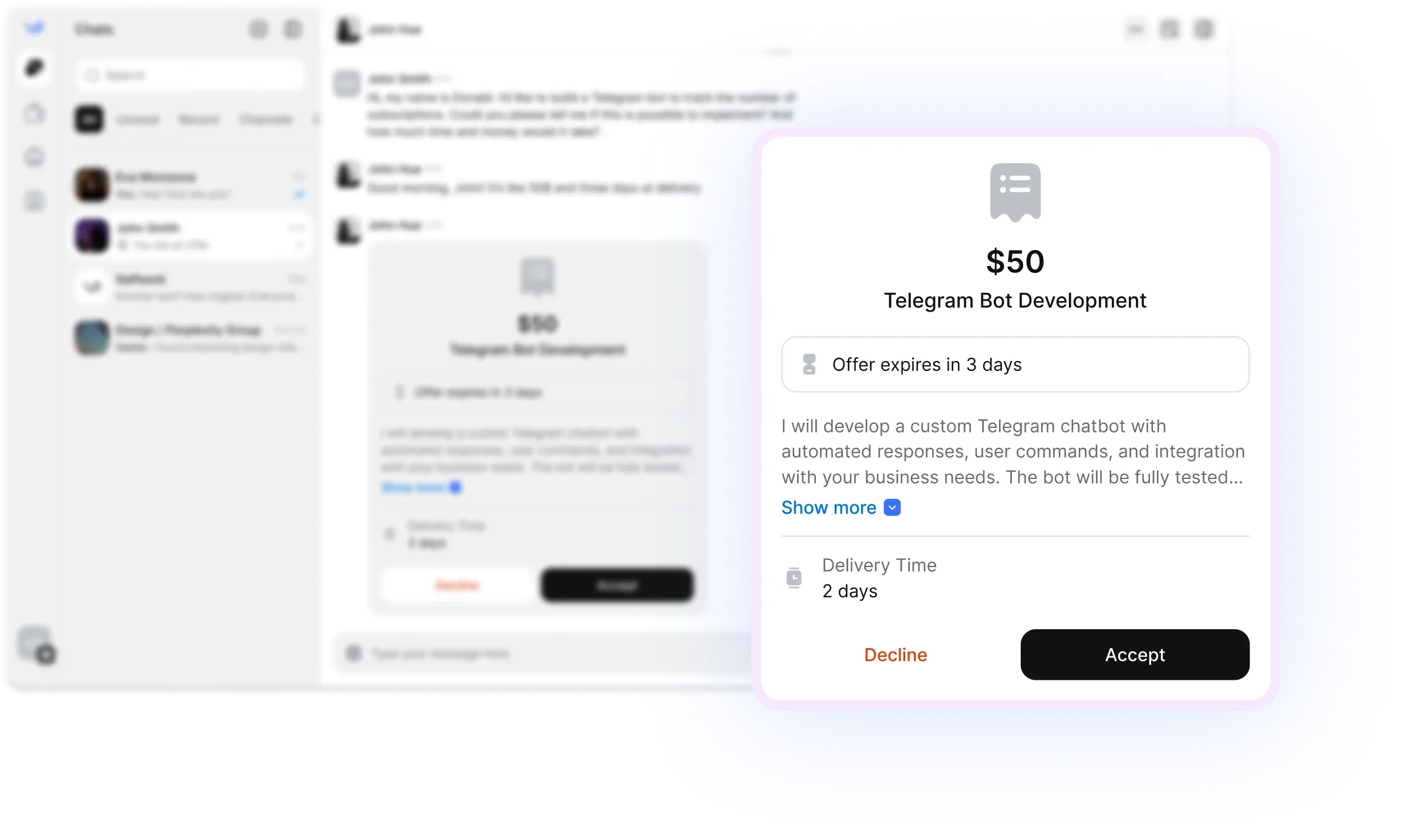 Secure payment on Selfwork
